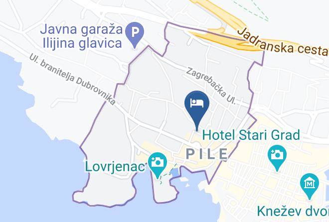 Dubrovnik City Center Tomic Map