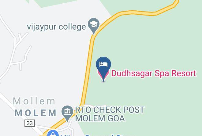 Sanguem - Dudhsagar Spa Resort Maps