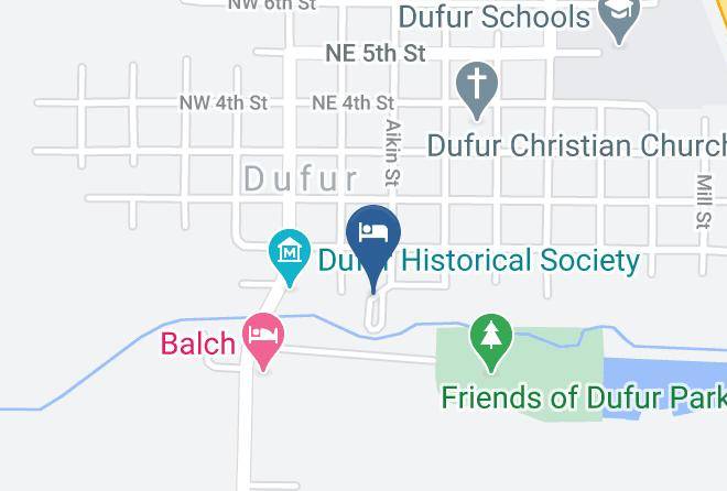 Dufur Rv Park Map - Oregon - Wasco