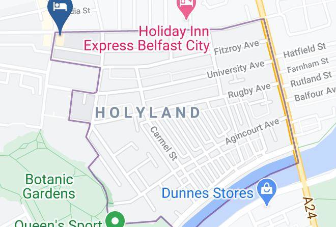 Belfast City - Dukes At Queens Hotel Maps