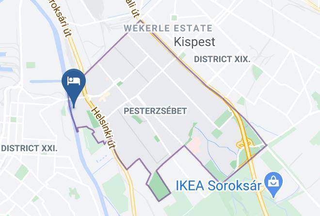 Budapest 20 Kerulet - Duna Garden Hotel Maps