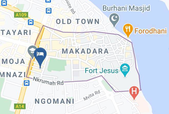 Mombasa - Duncourt Hotel Maps