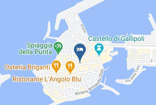 Duomo Gallipoli B&b And Apartments Mapa - Apulia - Lecce
