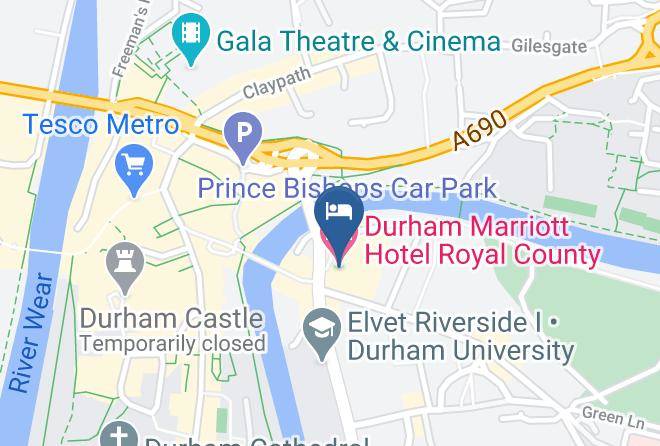 Durham Marriott Hotel Royal County Map