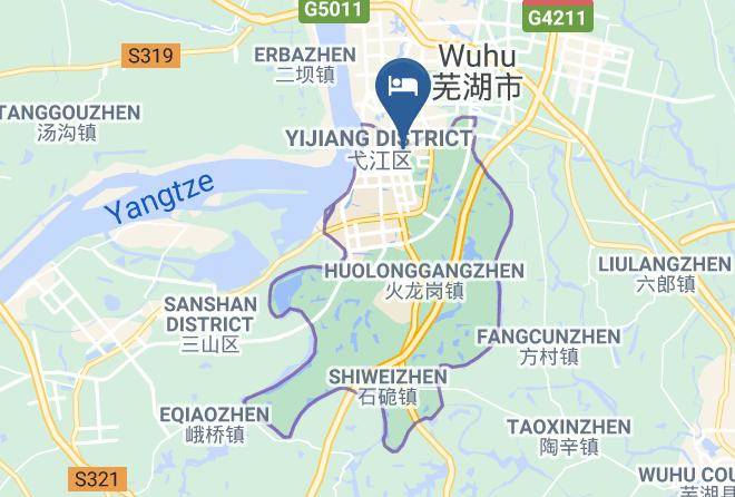 Wuhu - Dushifeng Hotel Wuhu Maps
