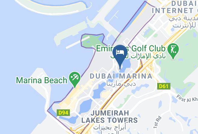 Dubai - Dusit Princess Residence Dubai Marina Maps