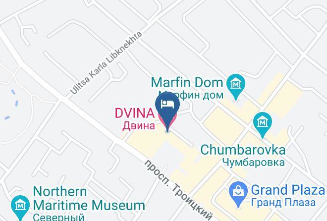 Arkhangel Sk - Dvina Hotel Maps