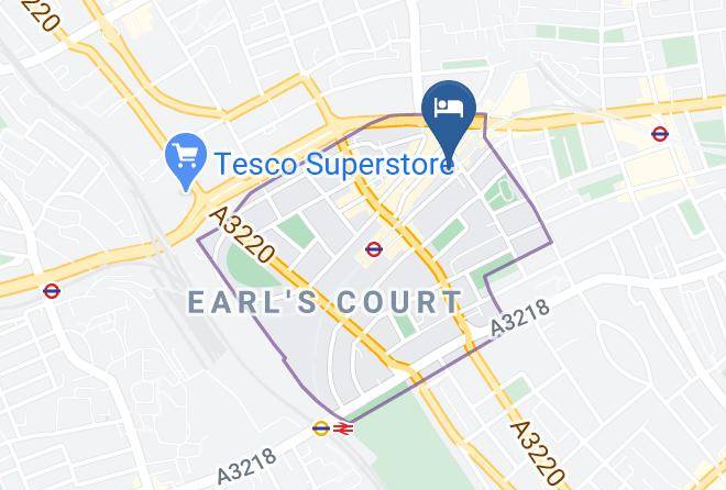 London - Earls Court Gardens Hotel Maps