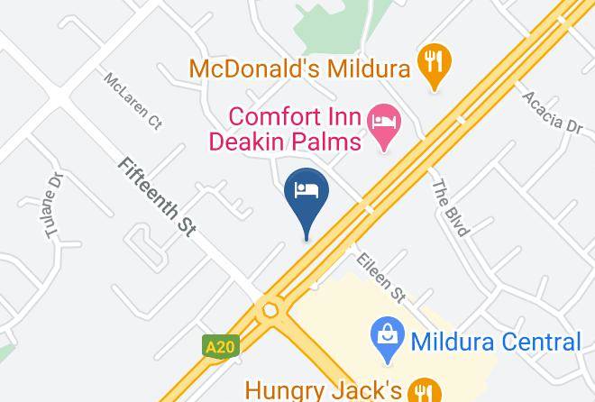 Mildura - Early Australian Motor Inn Maps