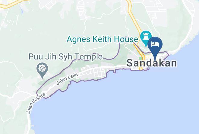 Bahagian Sandakan - Ease Boutique Hotel Maps