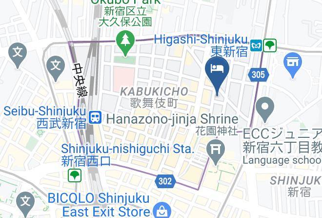 Shinjuku Ward - International Hotel Kabukicho Maps
