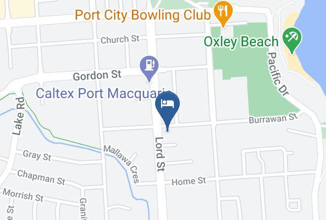 East Port Motor Inn Map