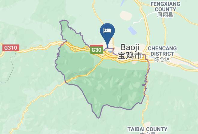 Baoji - East Red Hot Spring Hotel Maps