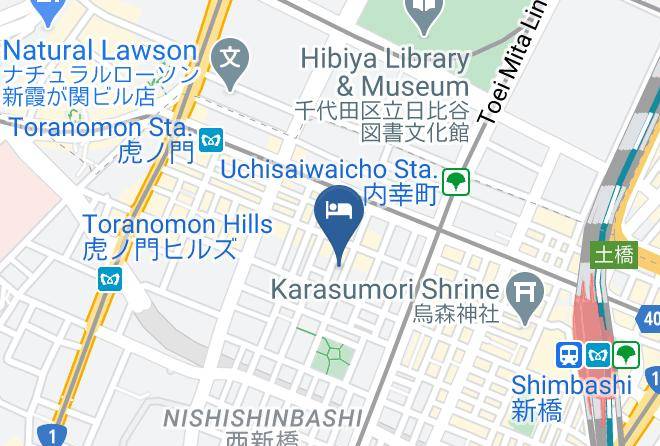 Minato Ward - East Toranomon Maps