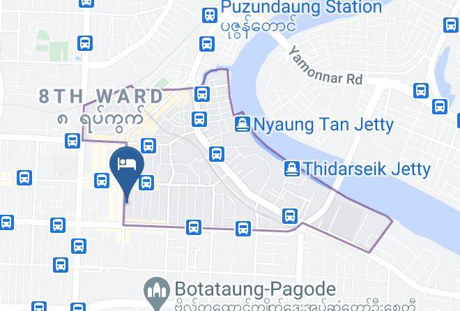 Yangon West - Eastern Hotel Maps