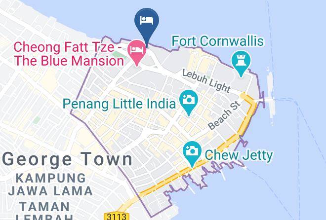 Georgetown - Eastern & Oriental Hotel Penang Maps