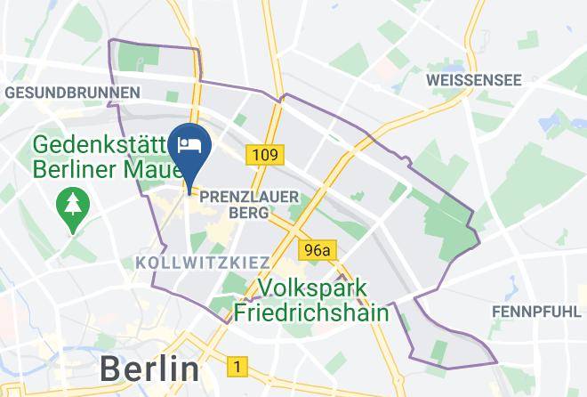Stadt Berlin - Eastside Pension Berlin Maps