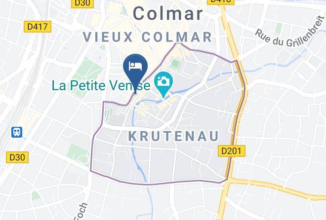 Haut Rhin - Easy Gites Colmar La Stub De La Petite Venise Maps
