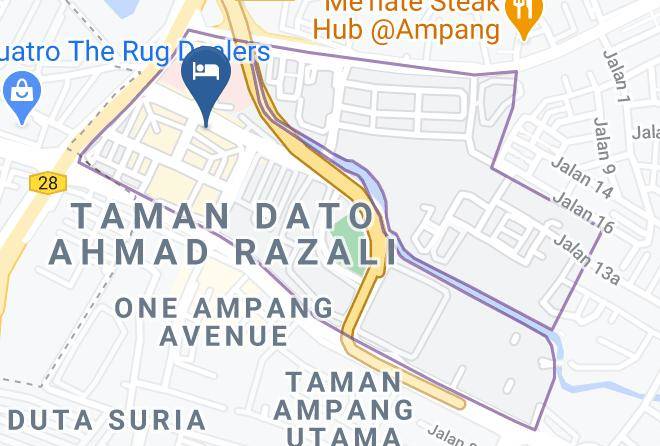 Hulu Langat - Easy Hotel Ampang Maps