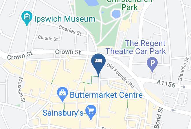 Easyhotel Ipswich Town Centre Map