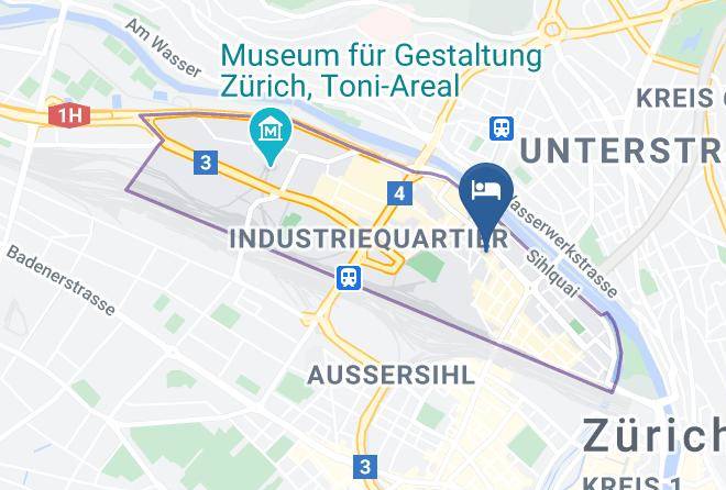 Zurich - Easyhotel Zurich Limmatplatz Maps