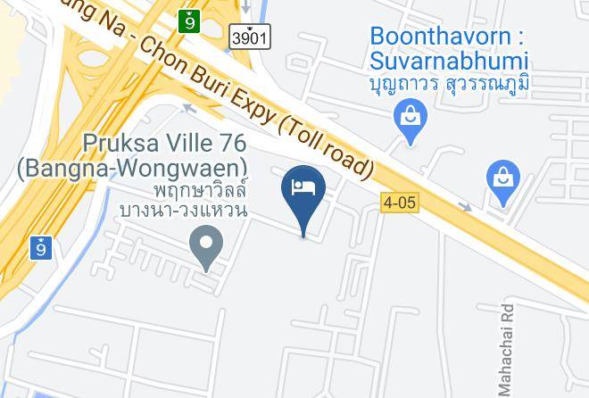 Amphoe Bang Phli - Eazy Motel Bangna Maps