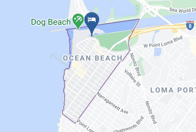 San Diego - Ebb Tide Motel Maps