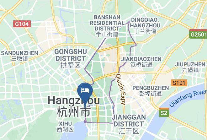 Hangzhou - Ebo City Art Hotel Maps