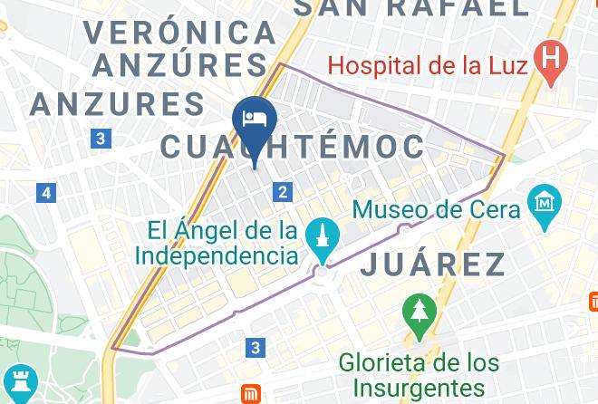 Cuauhtemoc - Ebro Suites Maps