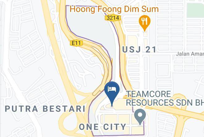 Petaling - E City Hotel One City Maps