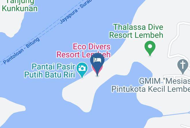 Kota Bitung - Eco Divers Resort Lembeh Maps