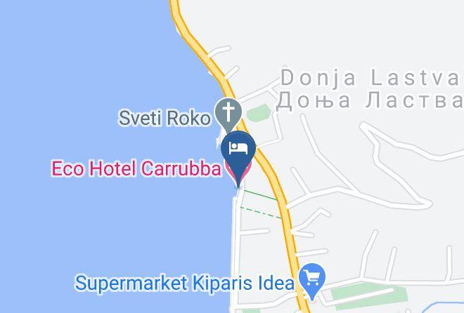 Tivat - Eco Hotel Carrubba Maps