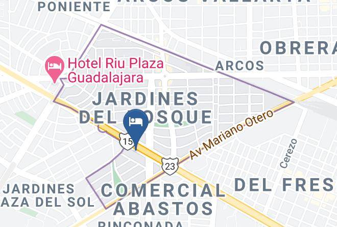 Guadalajara - Eco Hotel Guadalajara Expo Maps