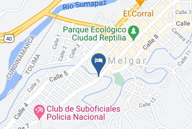 Melgar - Eco Hotel Jerico Melgar Maps