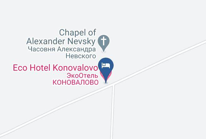 Eco Hotel Konovalovo Carta Geografica - Moscow - Shakhovskoy District