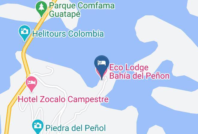 Guatape - Eco Lodge Bahia Del Penon Maps