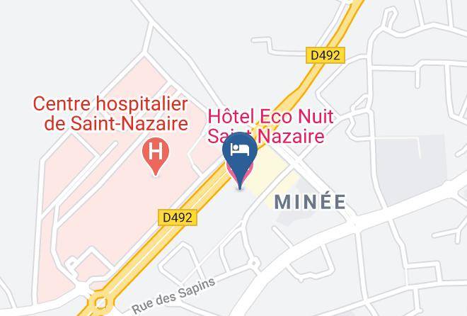 Loire Atlantique - Hotel Eco Nuit Saint Nazaire Maps