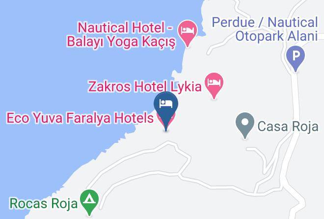 Mugla - Eco Yuva Faralya Hotels Maps