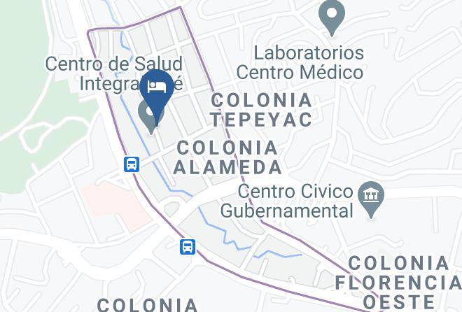 Distrito Central - Ecogreen Hotel Maps