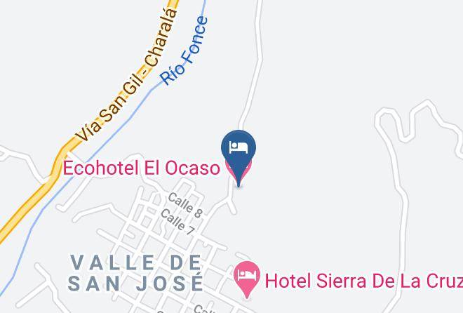 Valle De San Jose - Ecohotel El Ocaso Maps