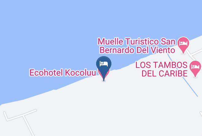 San Bernardo Del Viento - Ecohotel Kocoluu Maps