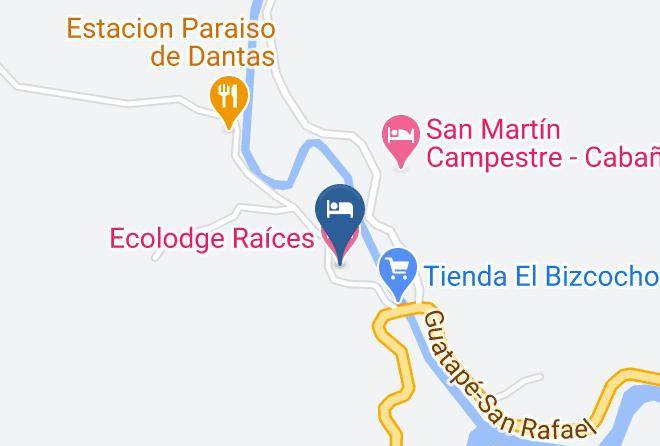 San Rafael - Ecolodge Raices Maps