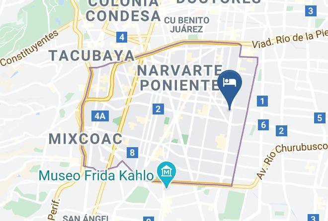 Benito Juarez - Econo Express Hotel Maps