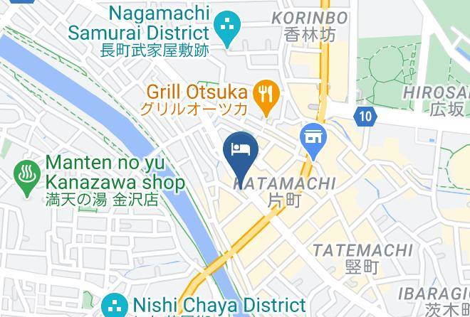 Kanazawa City - Hotel Econo Kanawaza Asper Maps