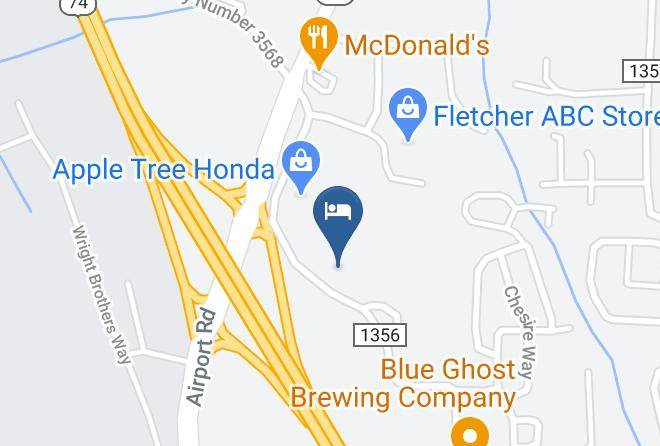 Henderson - Quality Inn Asheville Airport Maps