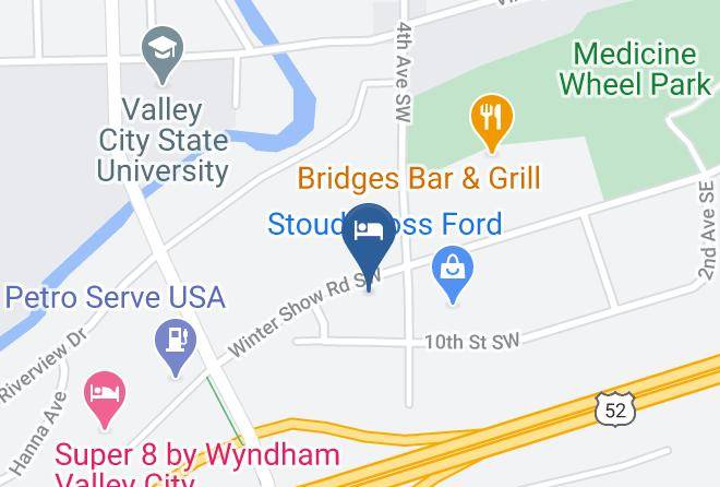 Econo Lodge Valley City Map