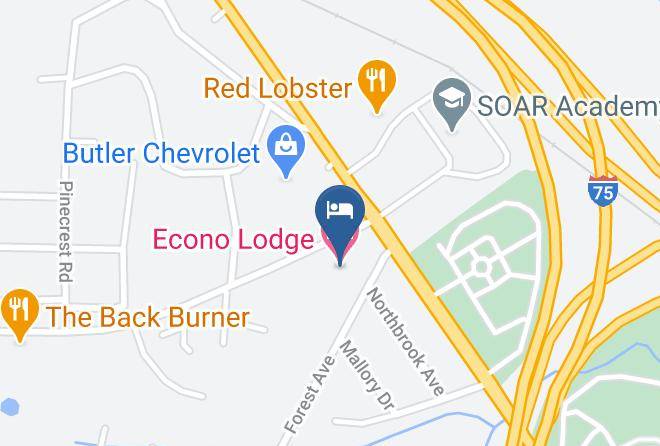Econo Lodge Macon Map