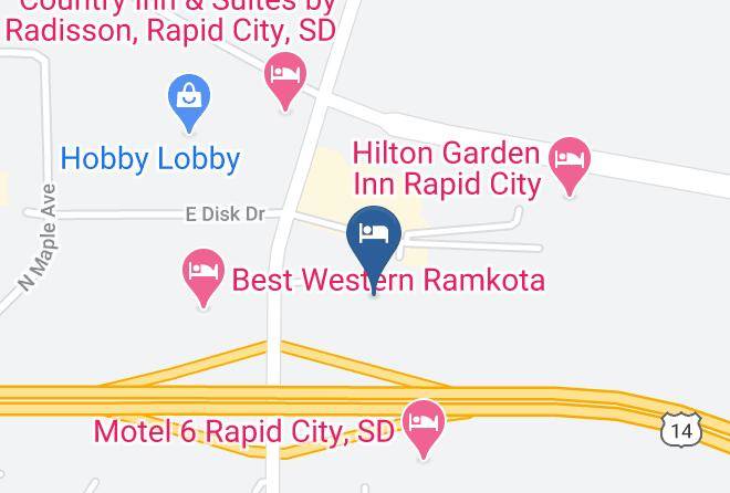 Pennington - Econo Lodge Black Hills Maps