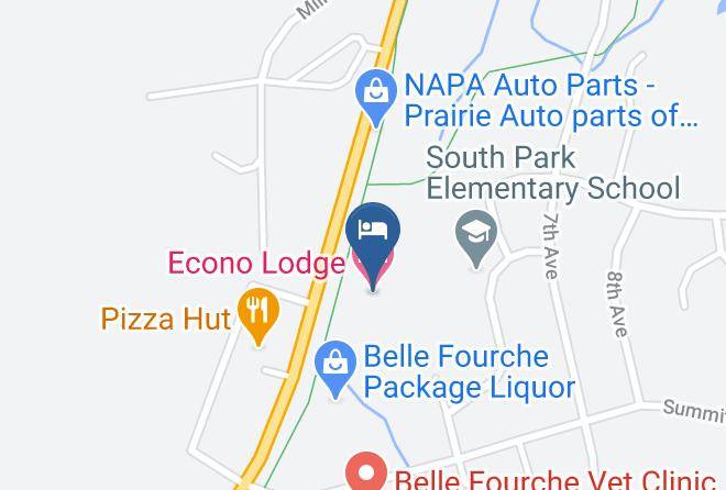 Butte - Econo Lodge Belle Fourche Maps