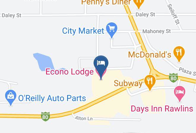 Econo Lodge Rawlins Map